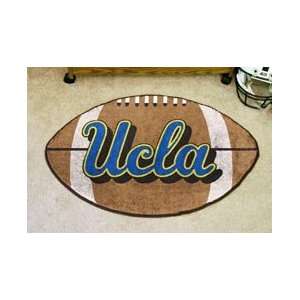 NCAA UCLA BRUINS FOOTBALL SHAPED DOOR MAT RUG: Sports 