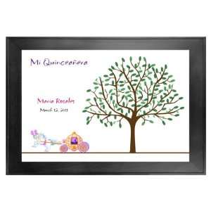  Quinceanera Guest Book Tree # 1 Carriage 24x36 For 100 