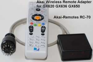 Wireless Remote adapter RC 70 to AKAI GX620 GX636 GX650  