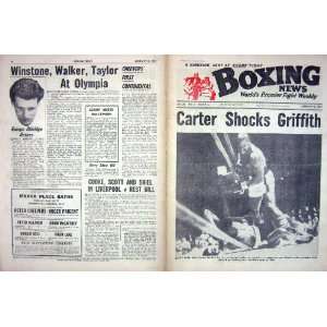  BOXING RUBIN CARTER GRIFFITH 1964 ALDRIDGE EDER JOFRE 