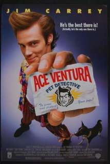 ACE VENTURA PET DETECTIVE 1993 Jim Carrey 1SHT POSTER  