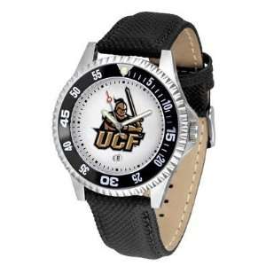 Central Florida Knights Suntime Competitor Poly/Leather Band Watch 
