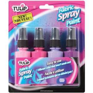  Tulip Fashion Spray Paint 2 Ounces 4/Pkg Arts, Crafts 