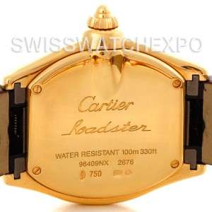 Cartier Roadster Ladies 18K Yellow Gold watch W62018Y5  