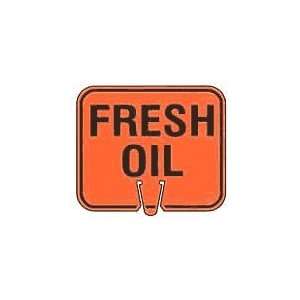 Fresh Oil   Snap on traffic cone sign, Material=Plastic 