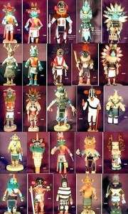   Indian Kachina Dolls  1960 1980s  25 pc LOT Famous Hopi Carvers  