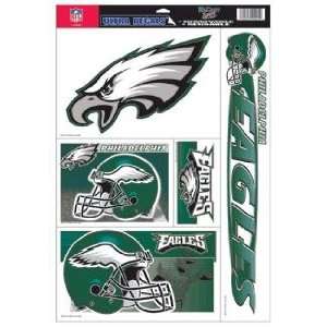  Eagles Decal Sheet Car Window Stickers Cling: Sports & Outdoors