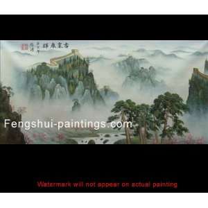  Chinese Feng Shui Chinese Painting Oil on Canvas Abstract 