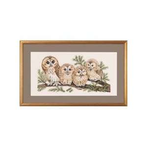  Four Owls Counted Cross Stitch Kit: Arts, Crafts & Sewing