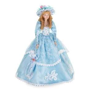  Porcelain Doll in Blue Dress: Toys & Games