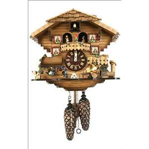   Black Forest German Cuckoo Clock with Twirling Dancers