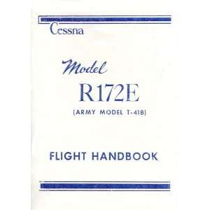    Cessna T 41 R 172 E Aircraft Flight Handbook Manual Cessna Books