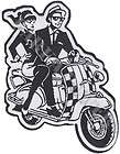 SCOOTER COUPLE Patch  2 Tone, Northern Soul, Mods, Ska