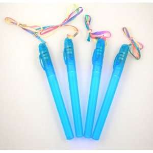  Electronic Glow Stick. Battery Operated. Blue. Set of 4 