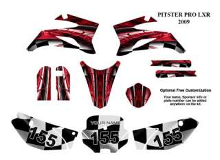 Pitster Pro LXR 2009 MX Bike Decal Graphics Kit #2001R  