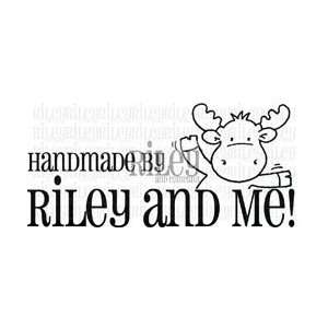  Riley & Company Cling Mount Rubber Stamp Handmade By; 3 