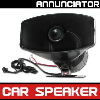   Loud Horn Car Truck Speaker 5 Sounds Tone Pa System Microphone  