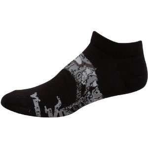   Vikings Ladies Black Spattered Logo Ankle Socks