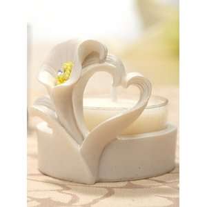  Heart Shaped Calla Lily Candle Holder
