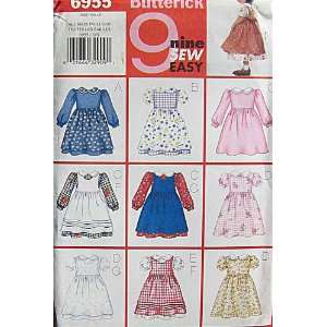   Sewing Pattern Baby Girl Infant Dress Pinafore Size 1, 2, 3, 4 Toddler