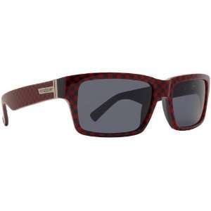 VonZipper Fulton Mens Racewear Sunglasses   Color Black Red Checkers 