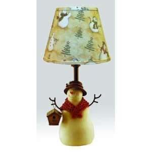  Christmas Flurry Snowlady Lamp w/ Shade