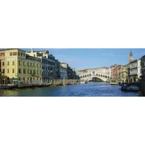  View Along Grand Canal Towards Rialto Bridge, Venice, UNESCO World 