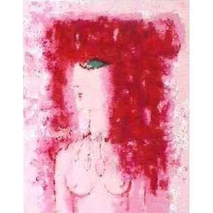  Femme aux Cheveux Rouges by Claudine Berechel, 19x26