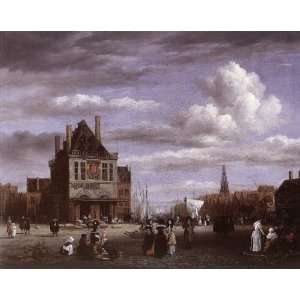   Square in Amsterdam, by Ruysdael Jacob Isaackszon van