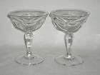 Heisey Glass Co Colonial Pair of Saucer Champagnes in Crystal