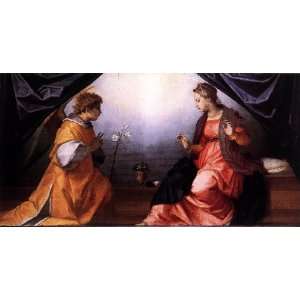   , painting name Annunciation, By Andrea del Sarto 