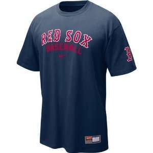  Boston Red Sox MLB Practice T Shirt (Navy): Sports 