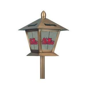   Rebels   Ole Miss 20 Stained Glass Solar Lantern