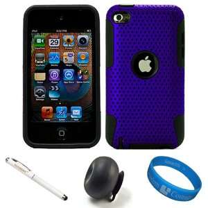 Metallic Magic Blue 2 in 1 Hybrid Protective Dual Hard Case and Soft 
