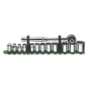   Drive 6 Point 1/4 Inch to 7/8 Inch Standard Palm Control Socket Set