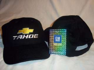 GM Chevrolet Chevy Hat Cap Logo Bowtie Tahoe Black  