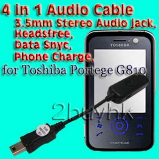 USB Audio Headsfree Data & Charge for Toshibe G810  