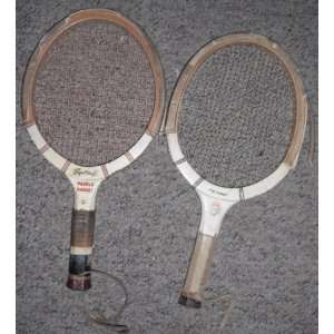  Vintage 1950s (2) Joe Sobek Wooden Racquetball Rackets 