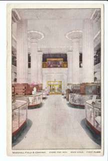 Marshall Field & Company Interior view, Store for Men, Main Aisle 