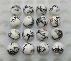 25pcs Traditional painting Ceramics Charm beads Jewelry Findings 8mm 