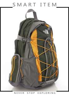 BN The North Face Slingshot Backpack Green Yellow Grey  