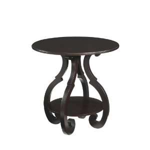 Center Bistro Table Scrolled Legs in Merlot Finish:  Home 