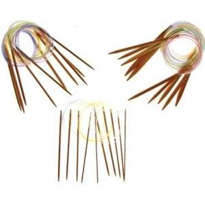 24 Inch Circular Bamboo Knitting Needles Premium Collection (15 Sets 