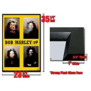   Bob Marley Poster Collage Reggae Smoking Fr 8029