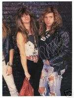 SKID ROW 1991 Signed Autographed Magazine Poster!!! ROB AFFUSO  