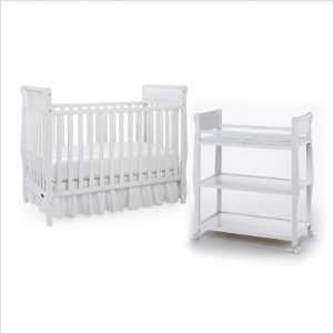   / 3000881 Sarah Classic 4 in 1 Convertible Crib Nursery Set in White