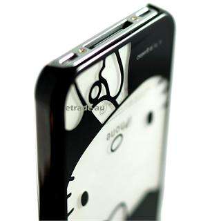 Piano Black Hello Kitty Chrome Hard Case for iPhone 4S  