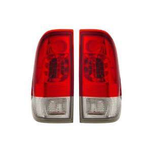  97 03 Ford F 150 Red/Clear LED Tail Lights Automotive