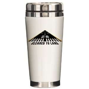  Aviation Cleared To Land Military Ceramic Travel Mug by 