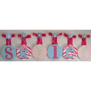  Skylers Hand Painted Round Wall Letters: Home & Kitchen